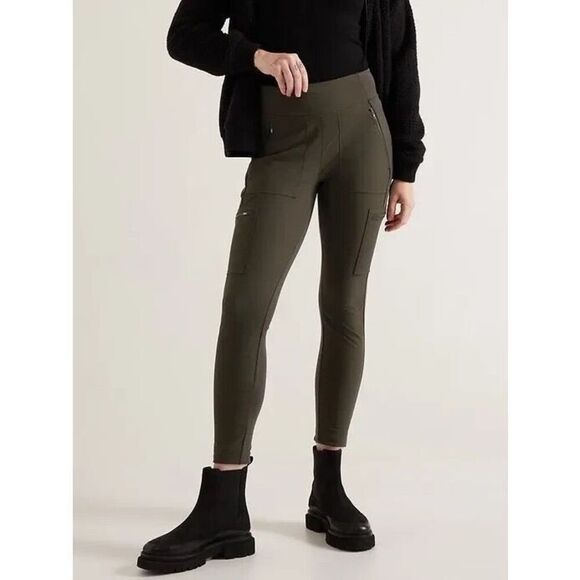 ✨ATHLETA GREEN HEADLANDS HYBRID CARGO SZ 8 TIGHTS✨ - Picture 5 of 10